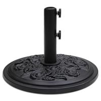 C-Hopetree Heavy Duty Round Patio Garden Parasol Base Stand for Outdoor Market Table Umbrella, Black
