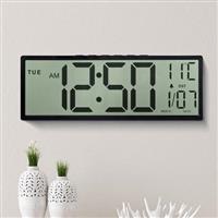 Maxstar Large Digital Wall Clock Battery Operated with LCD Screen Display and Jumbo Numbers