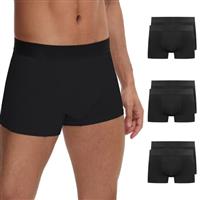 TUUHAW Mens Boxers Shorts Multipack of 6 Mens Underwear Trunks with Black Elastic Cotton Boxers for Men Mens Underpants