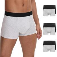 TUUHAW Mens Boxers Shorts Multipack of 6 Mens Underwear Trunks with Black Elastic Cotton Boxers for Men Mens Underpants