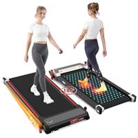CITYSPORTS Walking Pad with 6% Incline Massage Function,2 in 1 Under Desk Treadmill and Foot Massager Treadmills for Home/Office,Walking Treadmill with Remote Control LED Display