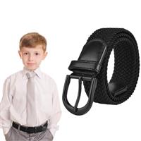 flintronic Kids Elastic Belt, Stretch Braided Belt Belt for Boys and Girls, No Hole Adjustable Braided Stretch Vintage Belt for Casual School Uniform Jeans