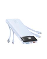 Charmast Power Bank, 20W Built-in 4 Cables Fast Charing Portable Charger, 20,000mAh Battery Pack with 6 Outputs 4 Inputs, USB-C Powerbank for iPhone 16/15/14 Series, AirPods, Android Phones (Dark)
