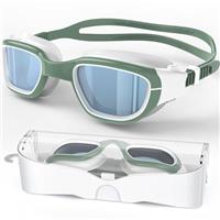Zeligerstar Swimming Goggles, Polarized Goggles Swimming Adult, Anti Fog Anti Leak UV Protection Open Water Swim Goggles for Men Women Junior with Goggle Case