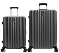 FLIEE Suitcase Set |Aluminium Telescopic Handle | Lightweight Hard Shell Suitcases | TSA 3 Digit Combination Lock | 4 Silent Dual Spinner Wheels |