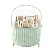Multi-Function Make Up Case Dustproof Cosmetic Storage Box, Organizer Skin Care Products Jewelry Organizer Finishing Box for Bedroom Bathroom Desktop