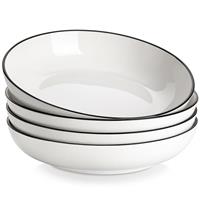 MALACASA Large Pasta Bowls Set of 6, Pasta Bowls, Pasta Bowls Set, Ceramic Bowls Sets, Microwave and Dishwasher Safe, 6 Piece, 42OZ/1250 ML, 8.85 Inch, Series Regular