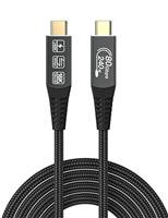 CAKOBLE thunderbolt 5 cable,80Gbps data Compatible with apple thunderbolt 5 cable,thunderbolt 4 cable USB4,16K/8K@60Hz video,240w usb c cable for Type-C MacBooks, iPad Pro, Hub