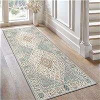 GENIMO Rugs Living Room Large Rug Washable Carpet for Bedroom Machine Non-Slip Carpet Boho Vintage No Pile