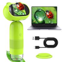 OUTACT 1000X Handheld Digital Microscope for Kids - 2.0" Screen, 16MP Rechargeable Mini Pocket Microscope, Portable Digital Magnifying Glass for Kids - Science Gadget Gift for Children Ages 4-12