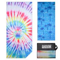 TMEOG Microfibre Beach Towels 180x80cm Extra Large Sand Free Beach Towel for Adults Compact Thin Travel Towel Women Men Lightweight Swim Pool Yoga Towel with Bag