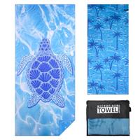 TMEOG Microfibre Beach Towels 180x80cm Extra Large Sand Free Beach Towel for Adults Compact Thin Travel Towel Women Men Lightweight Swim Pool Yoga Towel with Bag