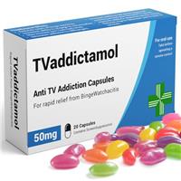 KadoBox - TVaddictamol - Funny Joke Pill Box, Jelly Beans Ga