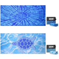TMEOG Microfibre Beach Towels 180x80cm Extra Large Sand Free Beach Towel for Adults Compact Thin Travel Towel Women Men Lightweight Swim Pool Yoga Towel with Bag