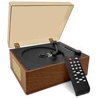 CD Player Portable with Speakers Bluetooth Desktop Knit Retro CD Player for Home Rechargeble Battery Small Vintage CD Player with Bluetooth Input, USB Playback, AUX in, Headphone Jack, Remote Control