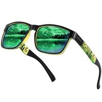 Farrobor Polarised Sunglasses Mens Square Retro Sun Glasses UV400 Protection Classic Shades for Men Driving Fishing Sports