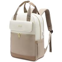 LOVEVOOK Laptop Backpack Women, Waterproof Rucksack Bag with USB Port, Stylish Computer Bags Ladies Back pack for School Work Travel