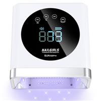 UV LED Nail Lamp NAILGIRLS Cordless, Rechargeable 150W Fast Curing UV Lamp for Gel Nails