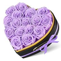 MAMAMIKO 16 and 27 Love Shape Rose Preserved Flowers Gifts For Women, Friends, Friend, Family, Mother