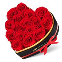 MAMAMIKO 16 and 27 Love Shape Rose Preserved Flowers Gifts For Women, Friends, Friend, Family, Mother
