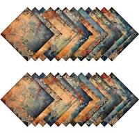 24 Sheets Floral Scrapbook Paper Scrapbooking Supplies Assor