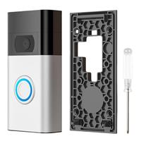 AMFUN No-Drill Doorbell Mount for Video Doorbell,Strong Adhesive Doorbell Holder Mounting Bracket Accessories for Office, Apartment, Home