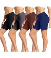 wirarpa Ladies Anti Chafing Shorts Womens Boxers Underwear Cotton Cycling Shorts Leggings for Under Dresses 4 Pack