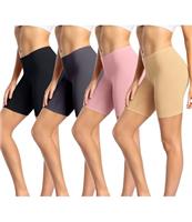 wirarpa Ladies Anti Chafing Shorts Womens Boxers Underwear Cotton Cycling Shorts Leggings for Under Dresses 4 Pack