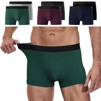 YouShow Mens Boxers Shorts Multipack 6 Pack - Cotton Boxers for Men Underwear Trunks Retro Mens Underpants Tagless Anti Chafing
