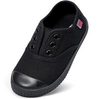 Unisex Kids Canvas Shoes Toddlers Sneakers Breathable Slip-on Trainers Pumps Plimsoles for Boy and Girls