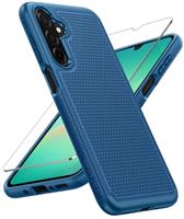 FNTCASE for Samsung Galaxy A16-4G/5G Case: Dual Layer Protective Heavy Duty Cell Phone Cover with Non Slip Textured Back - Shockproof Rugged Military Grade Drop Protection Bumper Tough (Mint Green)