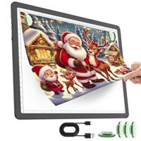 TOHETO Light Pad for Diamond Painting, Ultra Bright Tracing Light Box for Drawing, Lightbox for Tracing and Drawing, Diamond Art Light Board