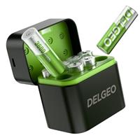 Rechargeable AA Batteries Lithium 8 Pack with Fast Charger, 1.5V 3600mWh High Capacity AA Lithium Batteries,Constant Output Li-ion Double a Battery Cycle Times Up to 2000