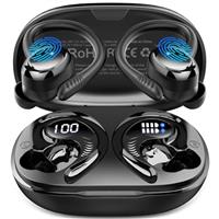 Wireless Earbuds, 2025 Bluetooth 5.4 Headphones Sport, Deep Bass Stereo in Ear Headphone, 4 ENC Noise Cancelling Mic Earphones, 50Hrs USB-C IP7 Waterproof Android iOS Ear Buds for Running Gym Workout