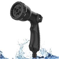 Garden Hose Spray Gun, Hose Pipe Spray Gun with 10 Adjustable Patterns, Hose Spray Gun with Thumb Control, for Gardening, Pets Bathing & Cleaning
