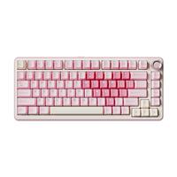 YUNZII B75 PRO Wireless Mechanical Keyboard,75% Gaming Keyboard Gasket Hot Swap Custom Keyboard with Knob,Pre-lubed Switches RGB,Bluetooth/Type-C/2.4G