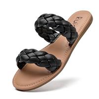 Ruiee Women's Flat Slides Sandals,Flip Flop Thong Summer Coo