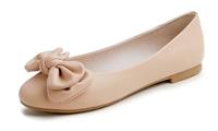 Feversole Women's Round Toe Cute Bow Trim Ballet Flats Dolly