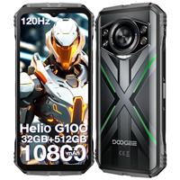 DOOGEE S punk Pro Rugged Smartphone, 128dB Super Speaker, 20GB+512GB/2TB Rugged Phone Android 14, 6.6" FHD+, 10800mAh/33W, 50MP+16MP, 4G Dual-SIM Mobile Phone, IP68 Waterproof/LED Light/OTG/NFC