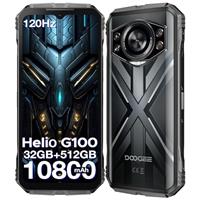 DOOGEE S punk Pro Rugged Smartphone, 128dB Super Speaker, 20GB+512GB/2TB Rugged Phone Android 14, 6.6" FHD+, 10800mAh/33W, 50MP+16MP, 4G Dual-SIM Mobile Phone, IP68 Waterproof/LED Light/OTG/NFC
