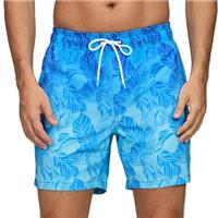 Mens Swimming Shorts Fashion Gradient Trunks for UK Men Quick Dry Beach Board Surf Shorts with Pockets Mesh Lining