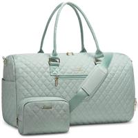 LOVEVOOK Travel Bag Gym Bag for Women, Weekend Hand Luggage Duffel Bag Hospital Overnight Bag with Shoe Compartment & Wet Pocket for Sports, Waterproof Carry on Holdall for Plane Cabin