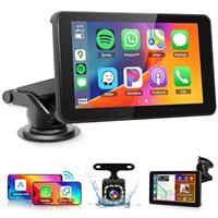 7 inch Portable Car Radio Carplay Screen for Apple Carplay Android Auto Wireless