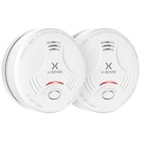 X-Sense Smoke Alarm for Home, 10-Year Battery Fire Alarm, LED Indicator & Silence Button, Smoke Detector Battery Operated, Conforms to EN 14604 Standard, SD11