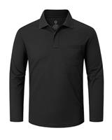 Outdoor Ventures Men's Long Sleeve Polo Shirt UPF50+ Breathable Golf Polo Moisture Wicking Quick Dry T Shirt Stretch Sports Athletic Tennis Performance Polo Lightweight Casual Work Top