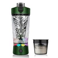 flintronic Protein Shake Bottle,650ml USB C Rechargeable Electric Protein Shake Bottle, Leakproof Travel Shaker for Protein Shakes-BPA Free, Made with Tritan, Removable Base