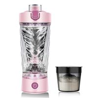 flintronic Protein Shake Bottle,650ml USB C Rechargeable Electric Protein Shake Bottle, Leakproof Travel Shaker for Protein Shakes-BPA Free, Made with Tritan, Removable Base