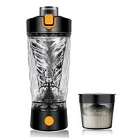 flintronic Protein Shake Bottle,650ml USB C Rechargeable Electric Protein Shake Bottle, Leakproof Travel Shaker for Protein Shakes-BPA Free, Made with Tritan, Removable Base
