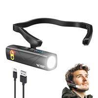 Smiling Shark Headlamp Rechargeable, 2025 New Ear-Mounted LE