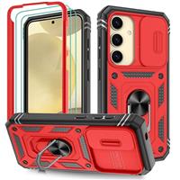 Pilaru 3 in 1 for Samsung S25 Series Case with 2 Screen Protector & Kickstand Ring & Camera Cover Military Grade Drop Shockproof Protection [360 Full Body] Case for Samsung Galaxy S25 Series